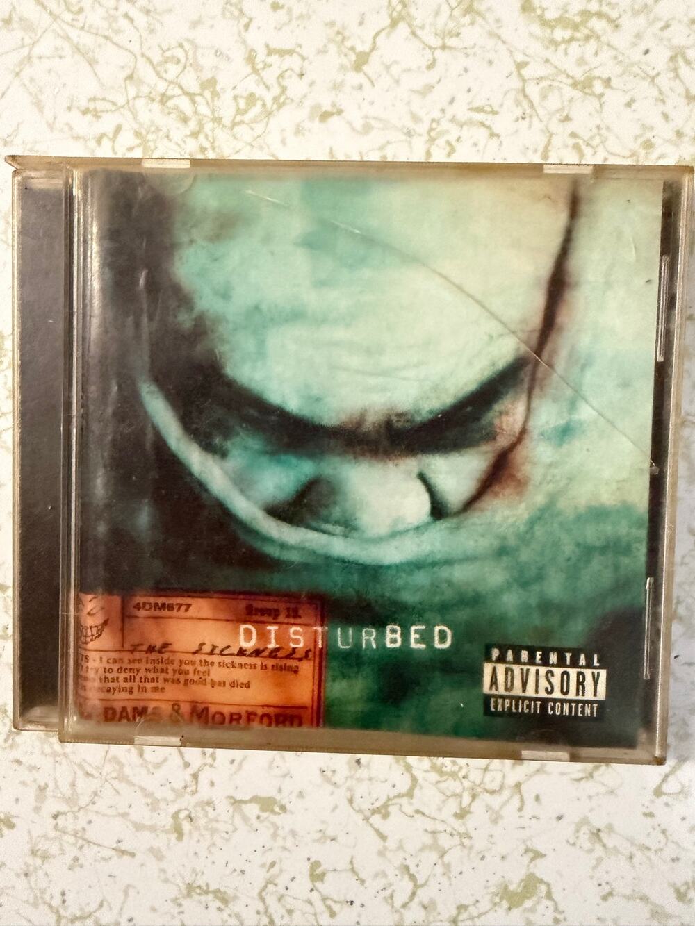 Disturbed The Sickness CD 2000 Giant Records Original Complete Explicit